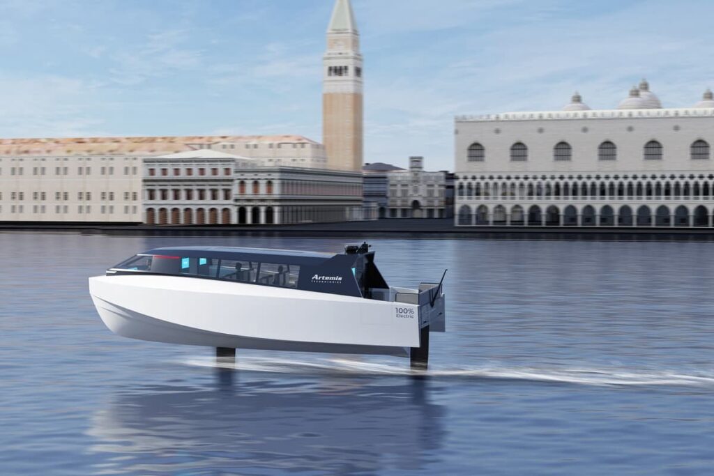Sustainable Artemis EF-12 Escape Electric Hydrofoil Water Taxi
