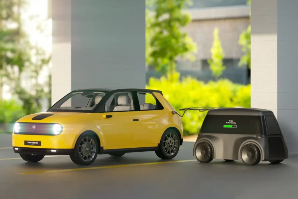 Autev's revolutionary mobile EV charging robots are set to revolutionize the EV charging landscape by transforming Parking Spaces into Charging Hubs