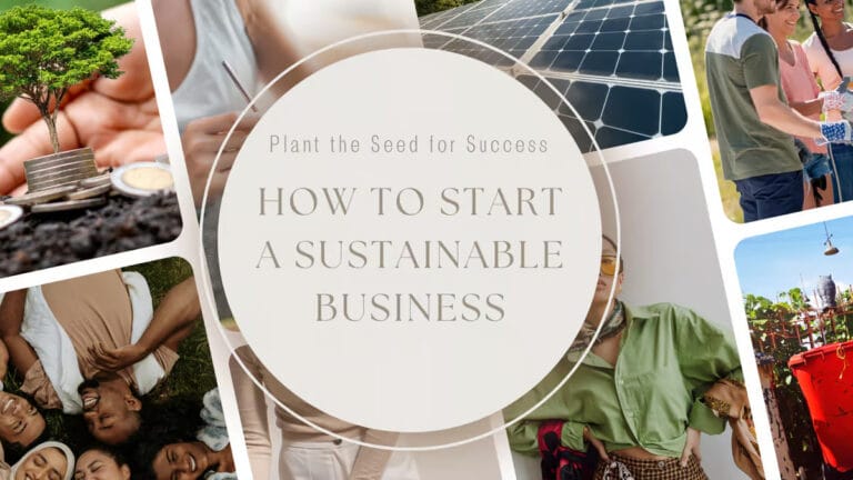 How to start a sustainable business