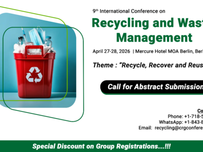 9th International Conference on Recycling and Waste Management